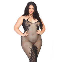 Leg Avenue Dual Strap Halter Dress Plus Size UK 14 to 18