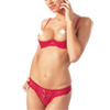 Cottelli Collection Red Lace Open Bra Set